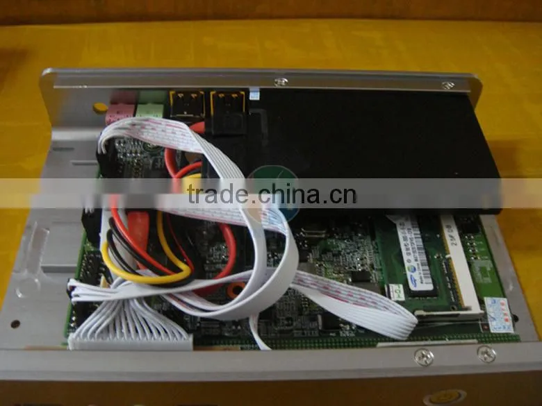 industrial panel Fanless PC with Intel Celeron C1037U COM full alluminum chassis