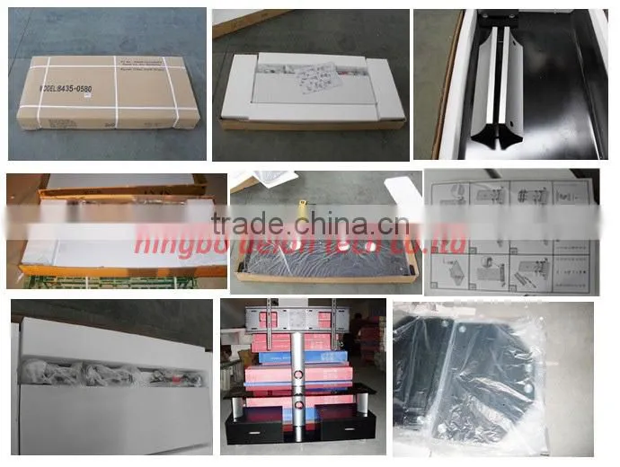 For up to 65 inch modern Glass Steel TV plasma LCD led TV STAND Holder