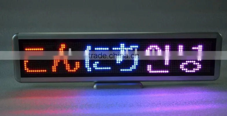 Sinoela rechargable programmable LED name tag, LED mini badge, LED name badge