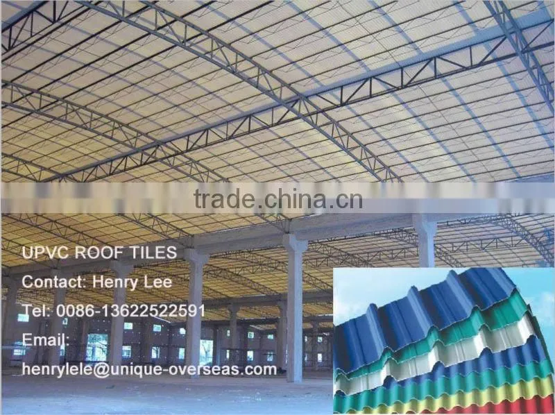 Anti-corrosive PVC Translucent Corrugated Sheet