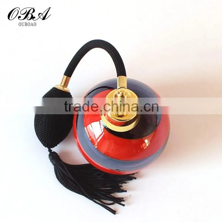 Accept Custom Mouth Blown Colorful Glass Airbags Perfume Bottle 100ml Manufacturers