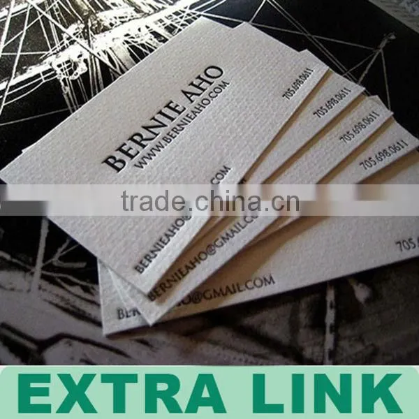 High Quality Edge Gilding Thick Business Cards/Cheap Embossing Business Card Printing