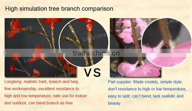 New products 2016 nature trunk Warm white led cherry blossom tree light