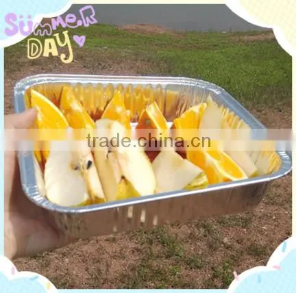 2016 hot food packaging square aluminum food container