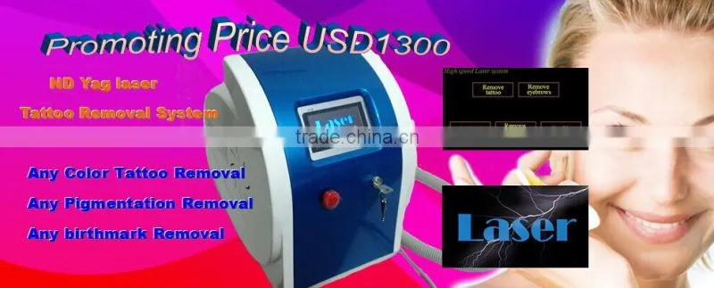 2013 HOT mini nd yag laser tattoo removal QS medical pigment removal q switched nd yag laser machine