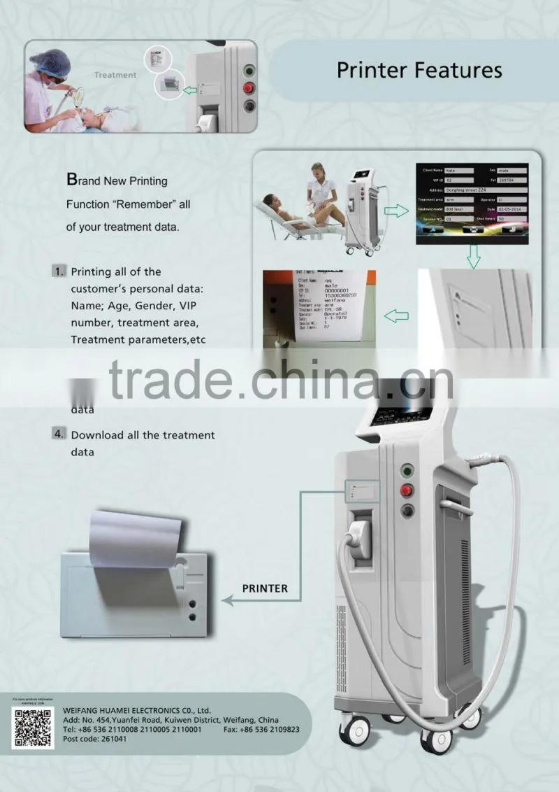 808nm Diode Laser hair removal machine