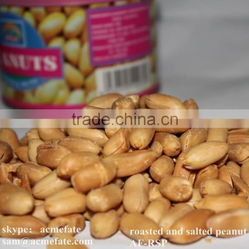 Fried and Salted Peanuts in Tins