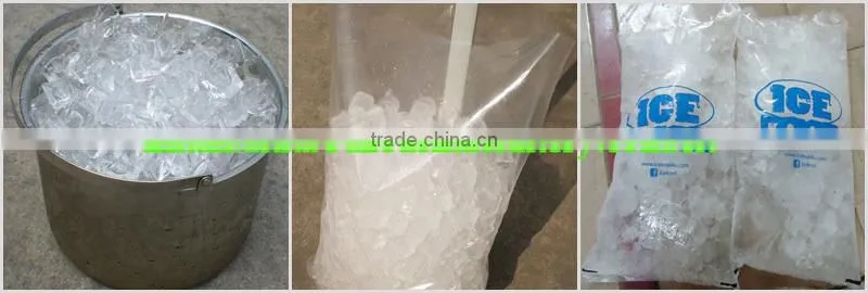 China automatic self-service ice machine with coin and bill payment methods