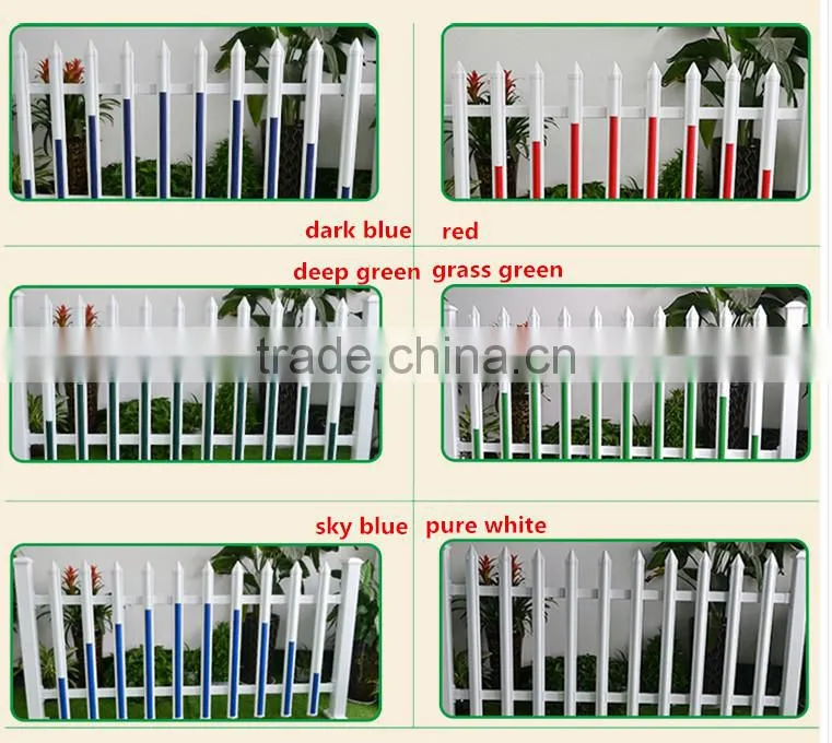 outdoor pvc galvanized steel garden edging fence plastic steel lawn edging fencing