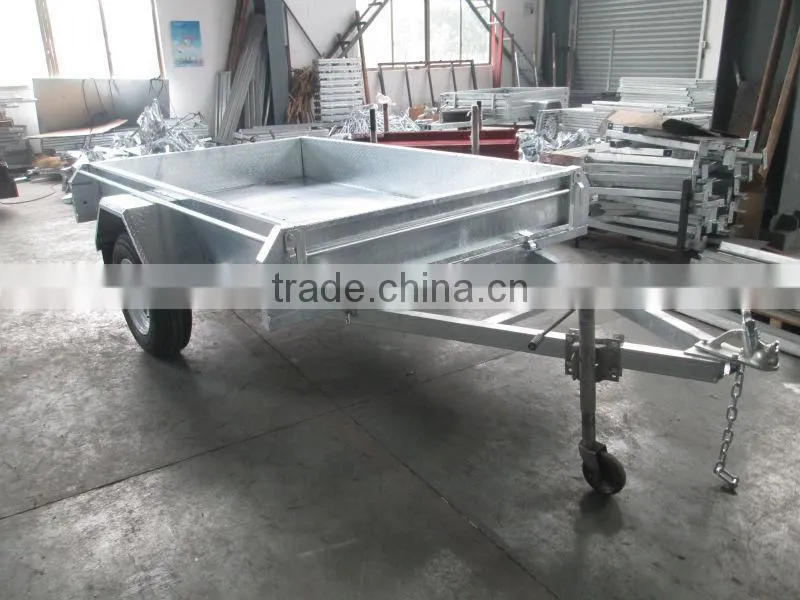 7x5ft Hot Dipped Galvanized Chequer Plate Full Welded Strong Trailer