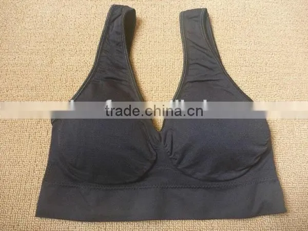 2015 Seamless mutiple colors comfortable yoga /sports bra with padding 1 set (3pcs)