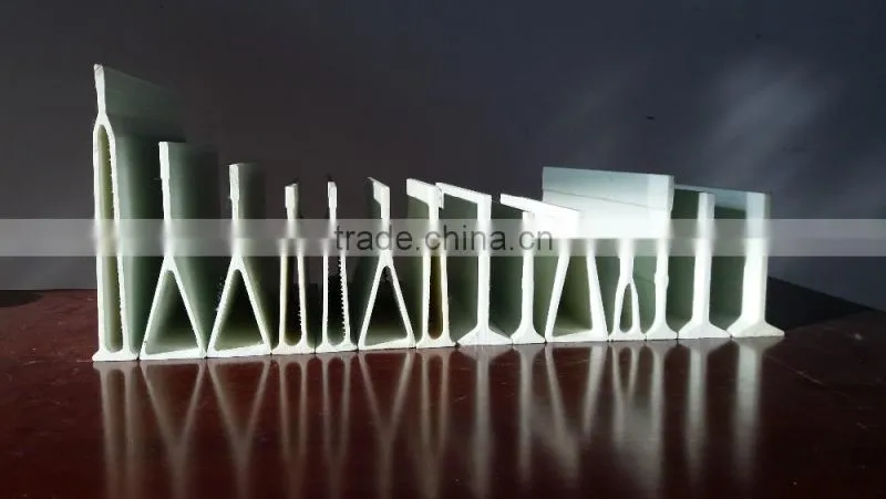 Farms with glass fiber reinforced plastic floor beam