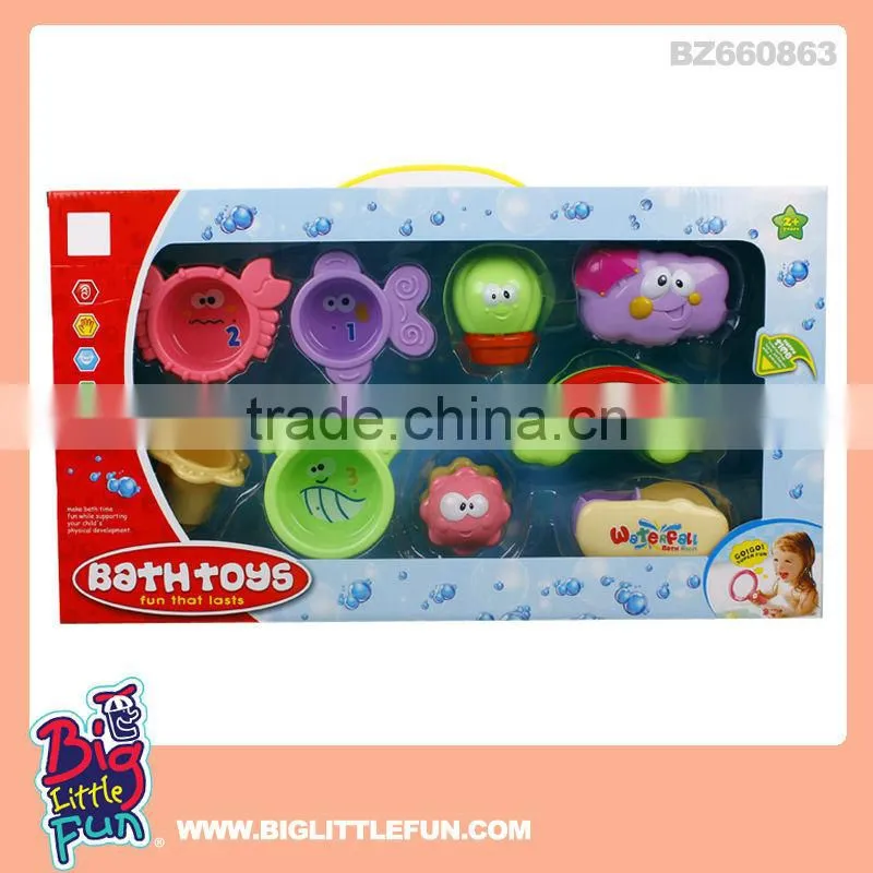 Baby bath set mini basketball toy