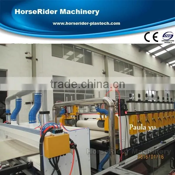 pvc foam board production line/plastic sheet making machine/plastic extrusion machine extruder