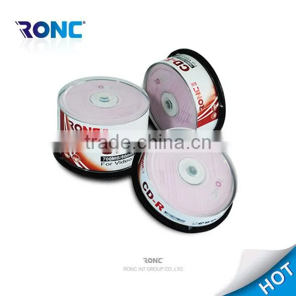 Cheap price wholesale in bulk 1-52X 700MB 80min blank CD-R with 50packs shrink wrap