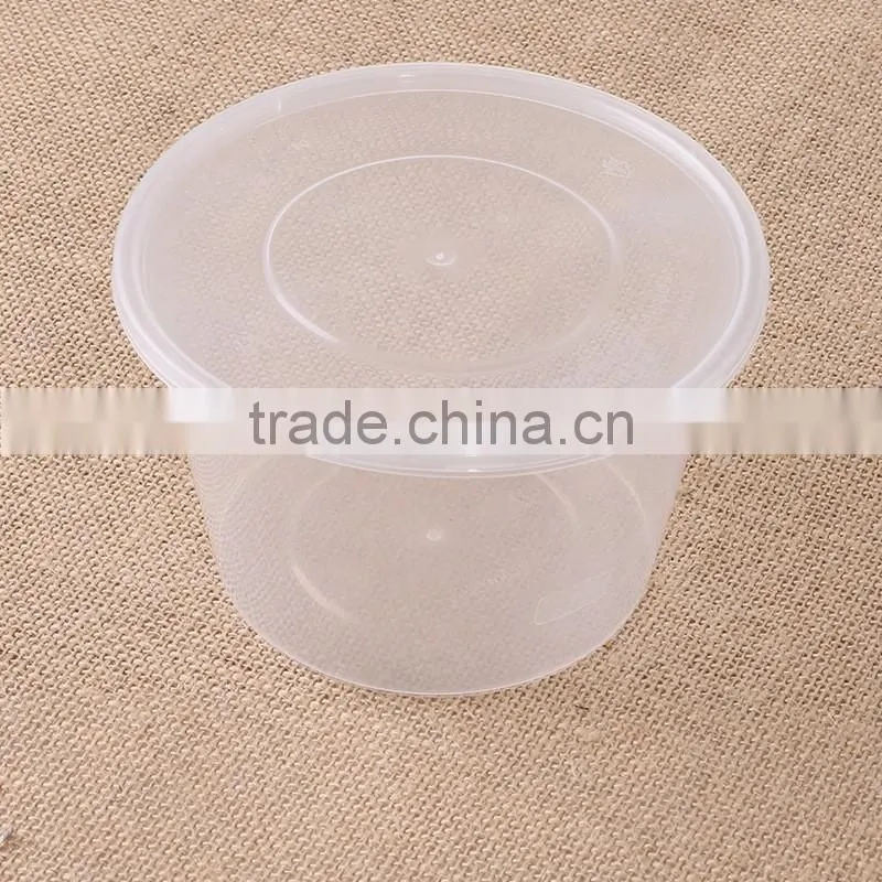 Disposable PP plastic salad bowl with lid