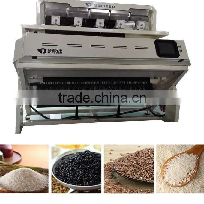 MINGDER Black rice corlor sorting machine with CCD