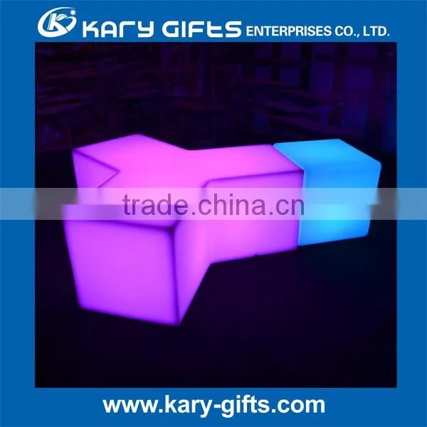 Waterproof Plastic LED Bar Stools Pub Furniture KC-1140