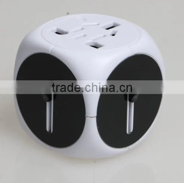 SYW-12 New arrival universal world swiss travel adaptor adapter plug with 2 usb port and built in Safety shutter
