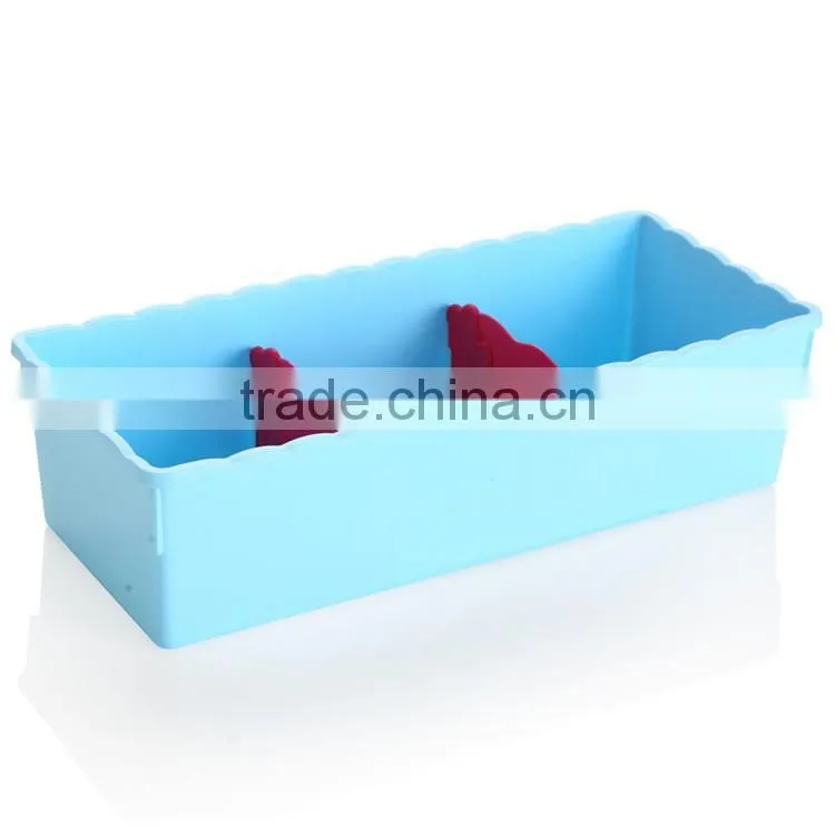 N506 3/5 Grid Home Organization Storage Box Household Plastic Storage Box