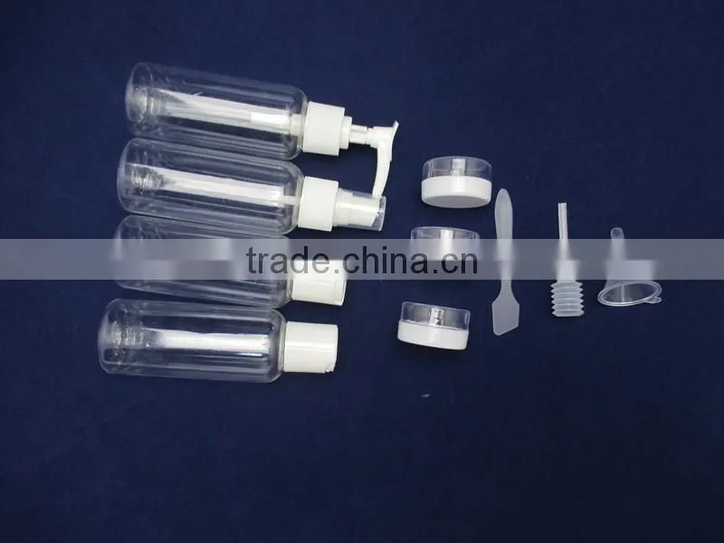 10pcs traveling bottle sets transparent bottle sets for women