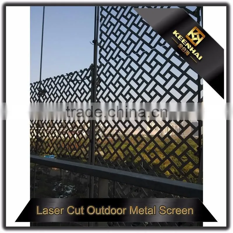 304 Stainless Steel Decorative Laser Cut Outdoor Perporated Metal Screen