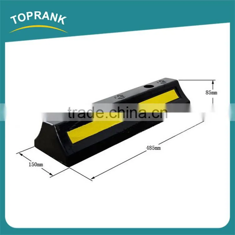 High quality garage safety parking stopper, rubber car wheel stopper