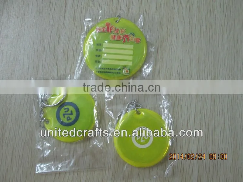 factory direct sale promotional reflective keychian
