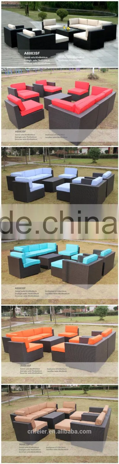 popular well quality round rattan sofa