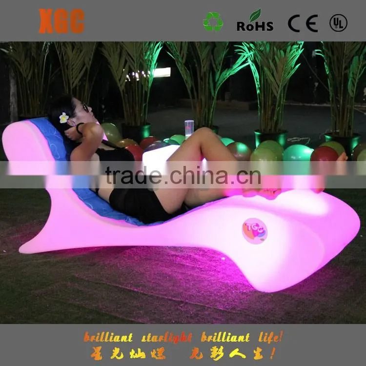 2017 new products exotic furniture in indonesia,waterproof chair plastic stoel en tafel led swimming pool chair for event&party