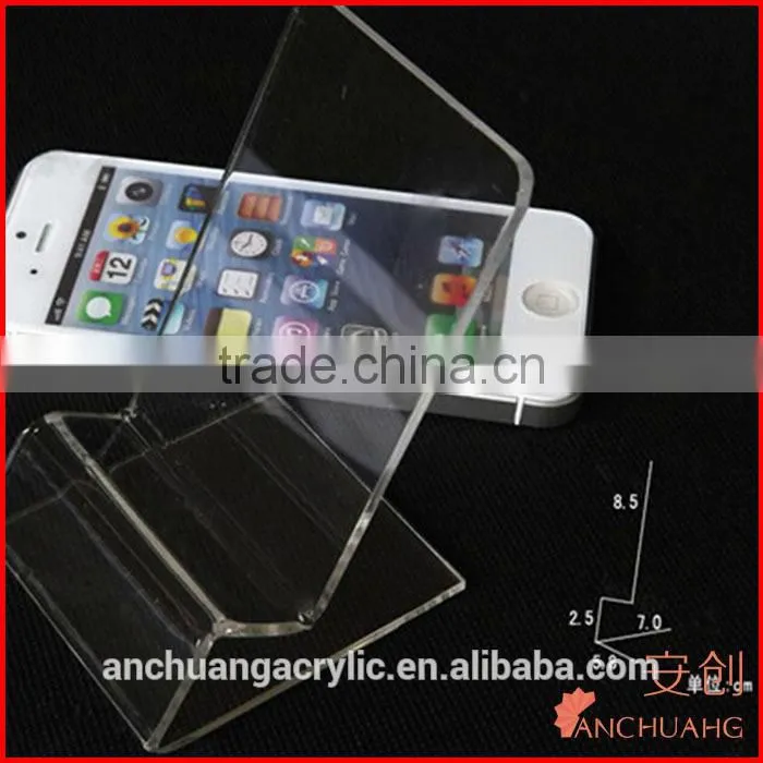 Clear Acrylic Cell Phone Risers, Set of 3