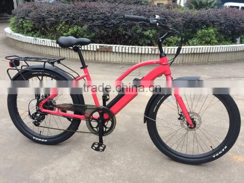 hot sell electric beach cruiser hidden battery electric bike for lady