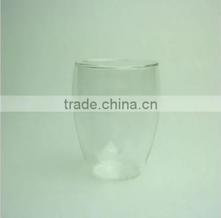 drinking cup double wall glass cup