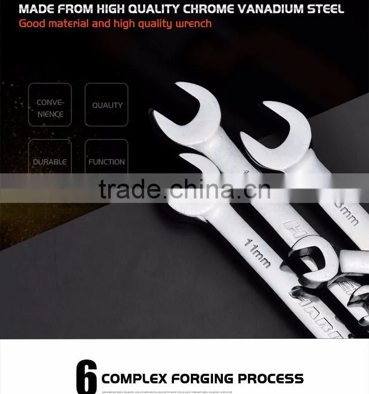 540221Cr-v combination spanner different types of spanner /heads mirror polishing spanners