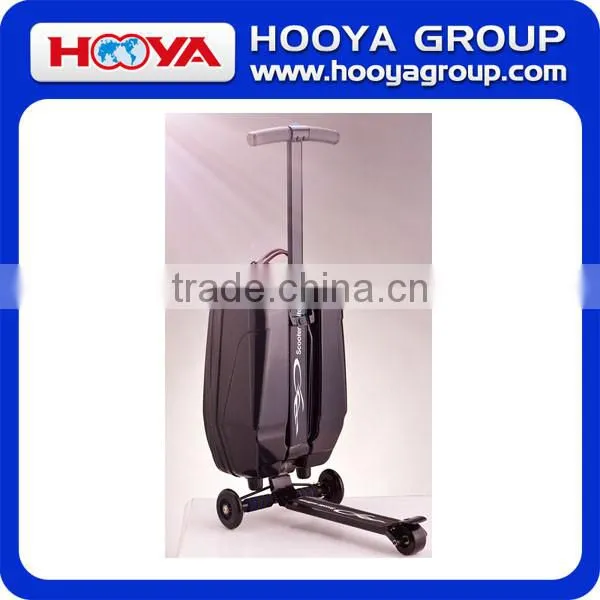 2016 hot sale scooter luggage EVA+PC trolley luggage with scooter