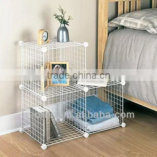 grid wire modular shelving and metal storage cubes
