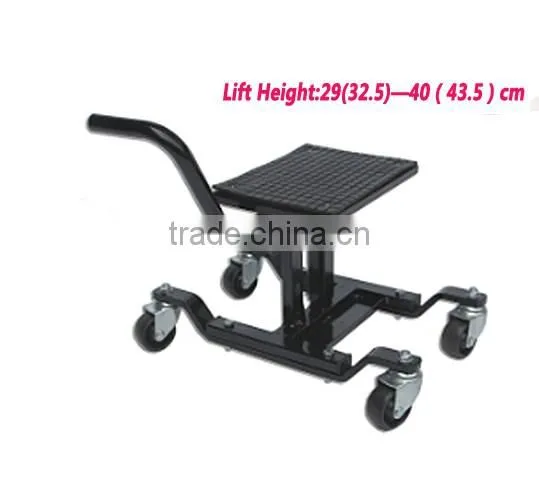 300LBS Adjustable Motorcycle MotoCross Dirt Bike Lift Stand with Wheels