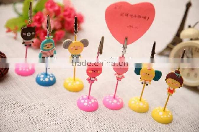2015 Modern timekeeper photo memo holder/custom small plastic memo clip/ design memo clip China supplier