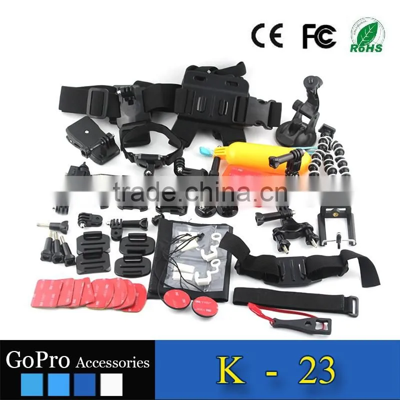 2016 hot selling products kit used for gopros heros 4 accessories kit mount sport camera case