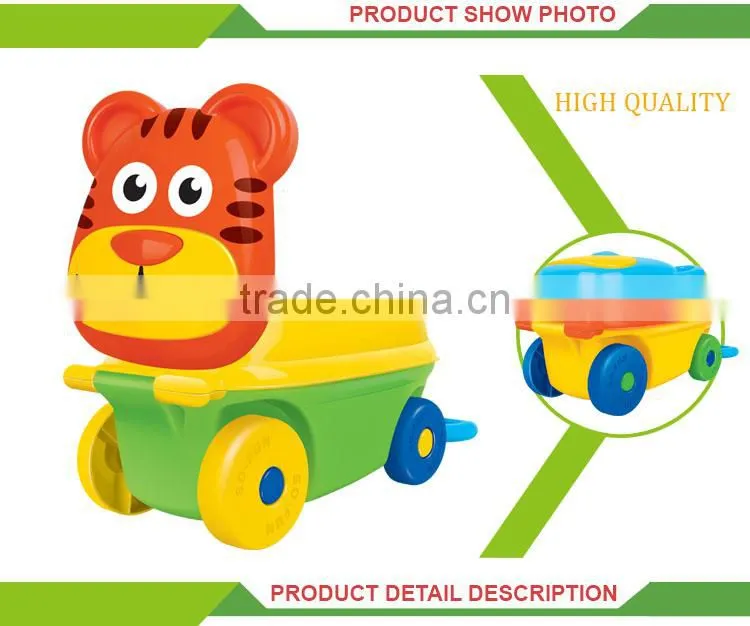 Newest enlighten plastic building block set soft toy tiger pattern