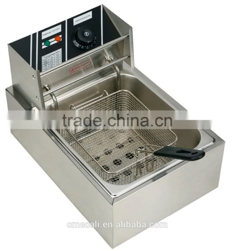 2016 Hot Sale Stainless Steel Commercial Chicken Electric Counter Top Deep Fryer