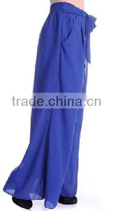 ladies pinkclubwear mid rise wide leg chevron print chiffon palazzo pants