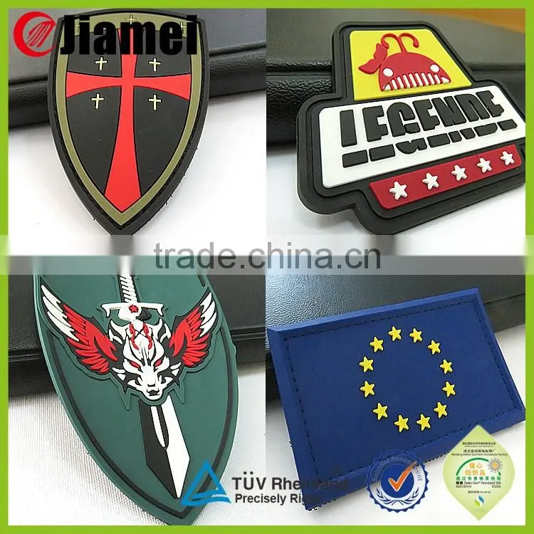 Nanjing Jiamei Factory micro-injected pvc label sew in clothing labels cheap