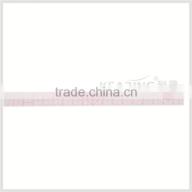 Kearing Brand 1.2mm PVC flexible sandwich printing quilting ruler for fashion design measurement 2"*18" #8085