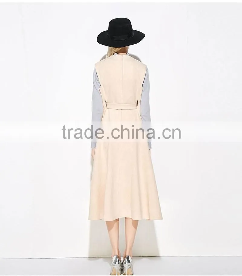 guangzhou wholesale good design best sale latest fashion black sleeveless elegant women smart casual dress 2017