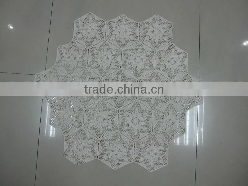 machine mace crochet brilliant cotton lace doilies