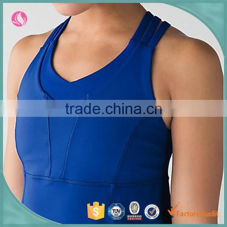 Sport Polyester Seamless Camisole Gym Tube Fitness Apparel Tank Top Woman Clothes