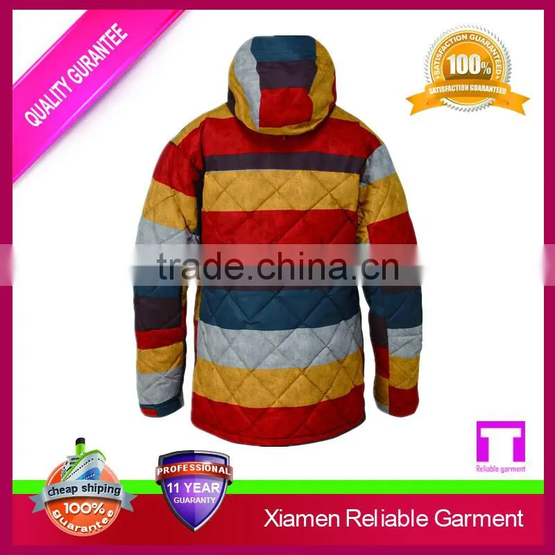 Custom lift colourful joint down feather jacket