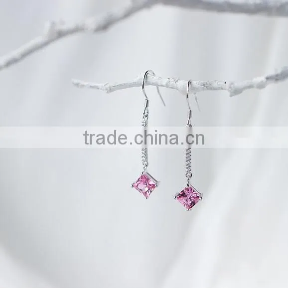 F20064N china supplier kids silver glass beads earring
