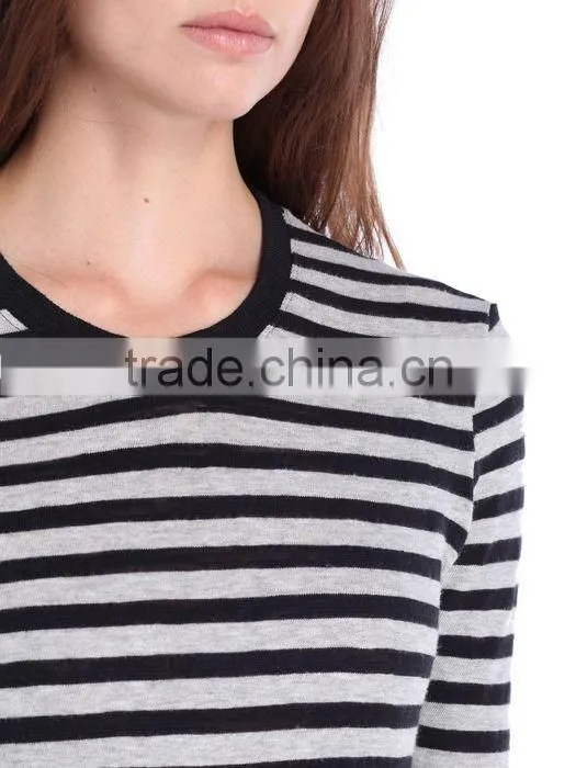 High quality round neck girls shorts sleeve tight t shirt